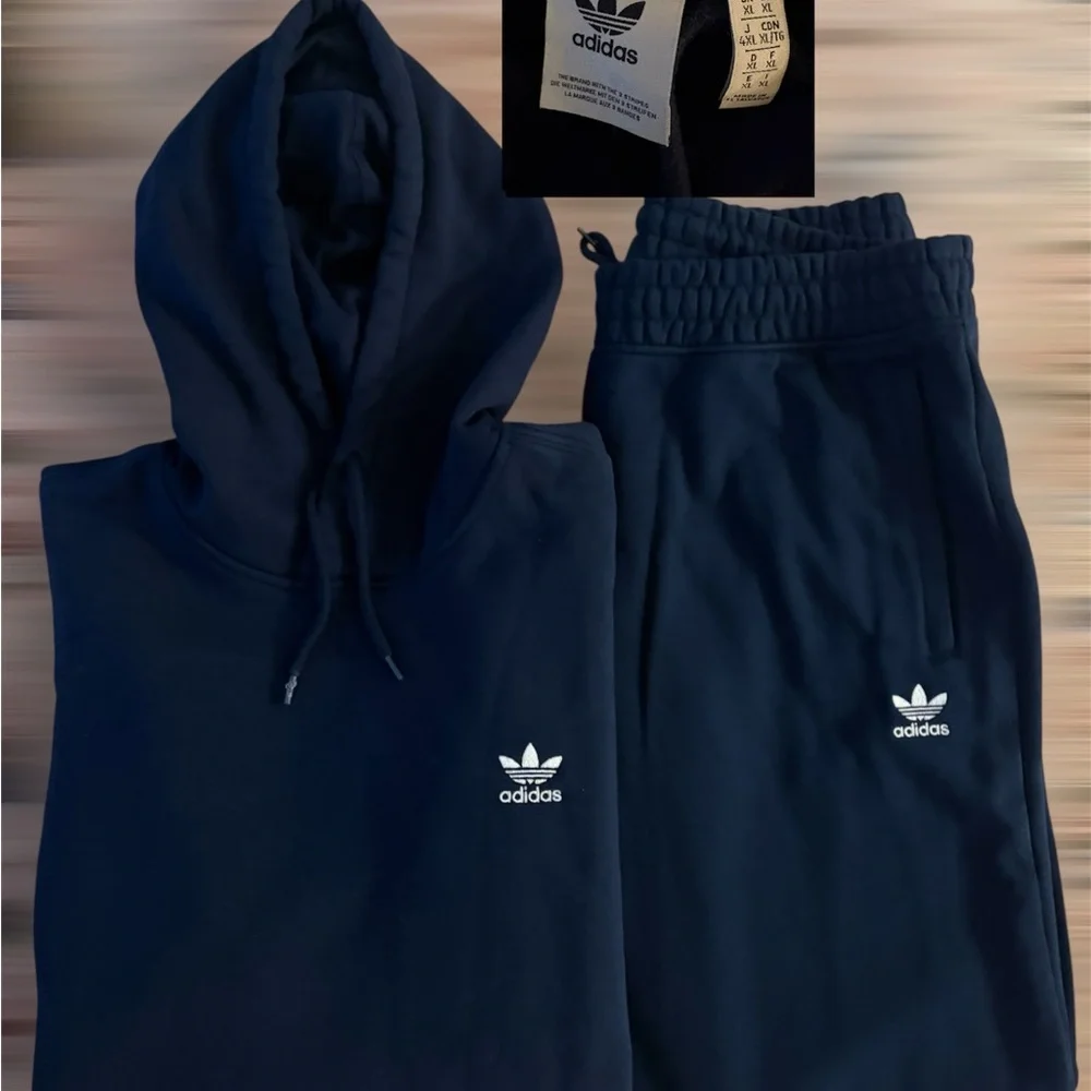 adidas Men's Navy Hoodie & Jogger Set
